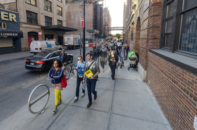 Biking - Walking Down Street